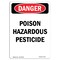 Signmission Safety Sign, OSHA Danger, 10" Height, Poison Hazardous Pesticide, Portrait OS-DS-D-710-V-1979 - alternate 1